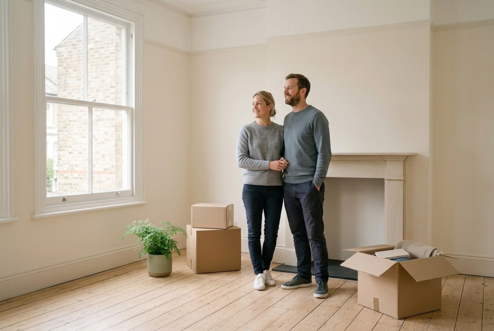 First-time buyer getting the keys to a new UK home