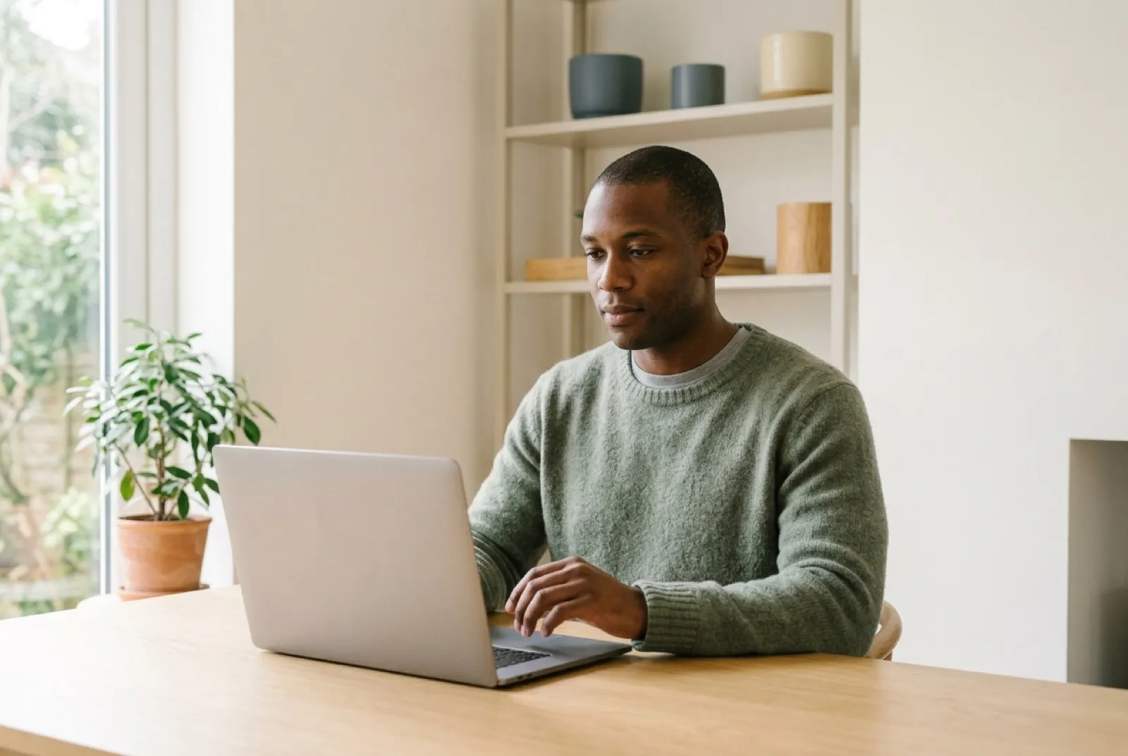 Self-employed person preparing accounts for a mortgage application